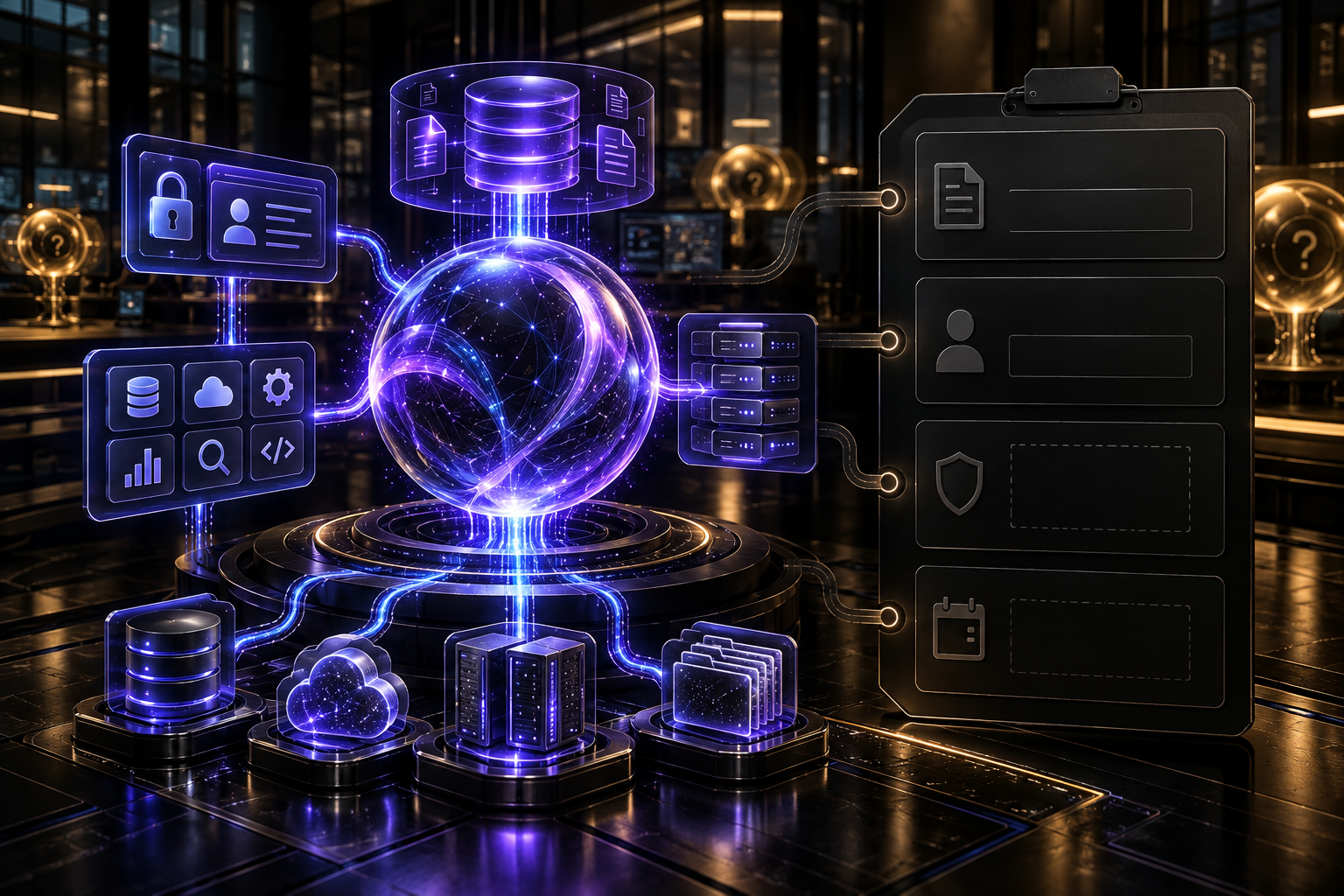 An AI agent holding enterprise credentials and tool access while the accompanying role definition, owner, and authority boundaries remain blank.